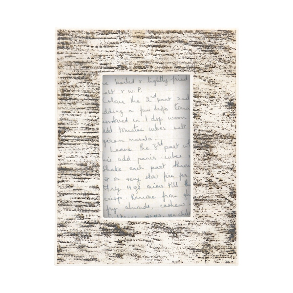 Bone Photo Frame, Natural & Black (Holds 4" x 6" Photo) - Overstock